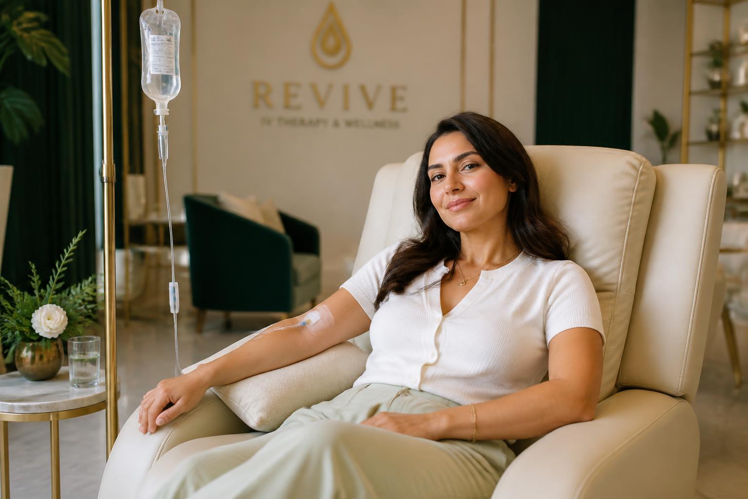 Premium IV vitamin drip wellness lounge in Bangkok